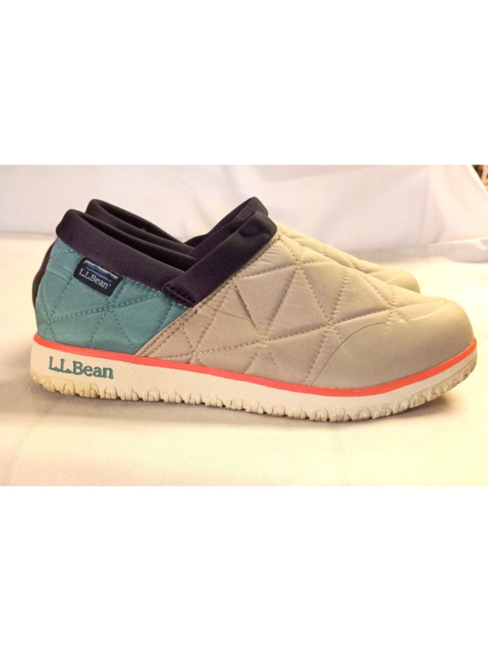 L.L.Bean Ultralight PrimaLoft Slip On Shoes Blue Waterproof Women Size 10 - Picture 7 of 11